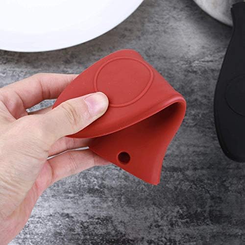 4 Packs Silicone Hot Handle Holder Kitchen Heat Resistant Fry Pan Milk Pot - Image 6