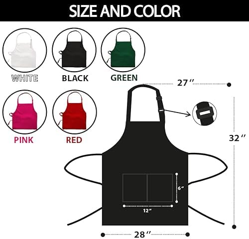 Custom Grill Master Aprons for Men, Mens Grilling Gifts for Fathers Day - Image 5