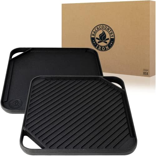 10.5 inch Single-Burner Reversible Cast Iron Grill/Griddle by Unknown
