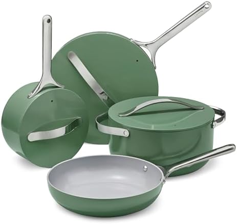 Caraway 12-Piece Non-Stick Ceramic Cookware Set by Unknown