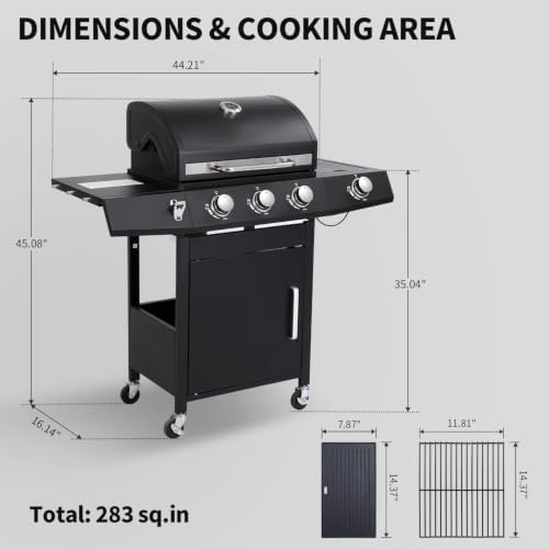 3 Burner Gas Griddle & Grill Combo - Image 2