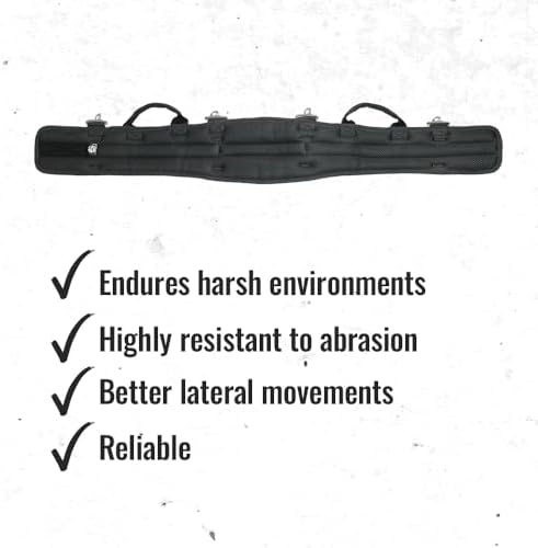 WOLF WTH2110 Heavy-Duty Ballistic Padded Tool Work Belt | Compatible w/Pouches - Image 4