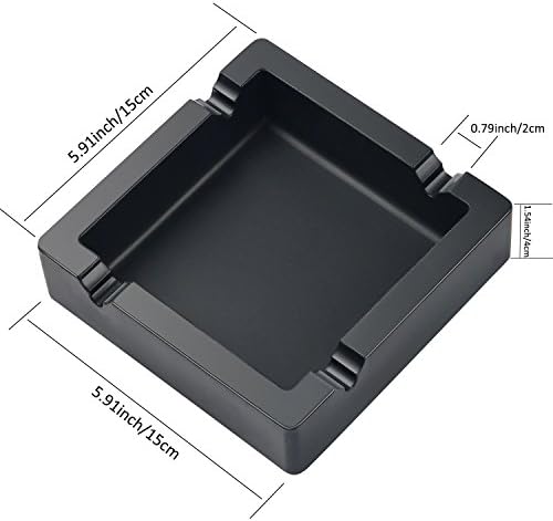 Cigar Ashtray Big Ashtrays for Cigarettes Outdoors Patio Large 4 Dual-use Rest - Image 2