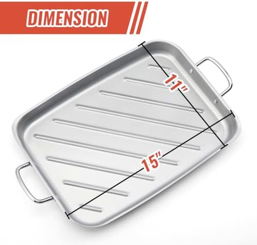 Grill Pan - 11'x15'' BBQ Grill Topper - Image 3