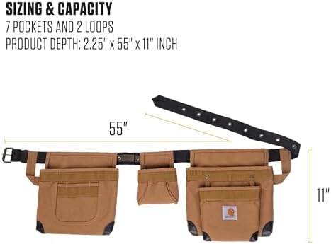 Carhartt 7 Pocket Tool Belt Carhartt Brown - Image 4
