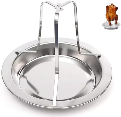Roast Chicken Rack, 7.8 Inch x 6.8 Inch Stainless Steel Beer Can Grill Rack by YIKANGHENG