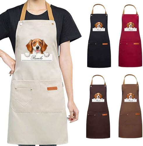 DIY Custom Pet Name Art Dog Kitchen Apron - Image 2