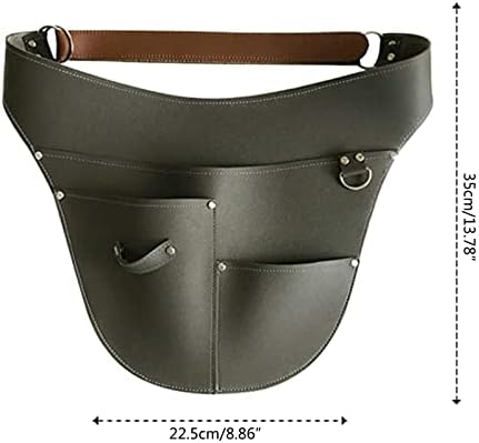 Tool apron, Mulitfunctional Imitation Leather Garden Tools Belt Adjustable - Image 3