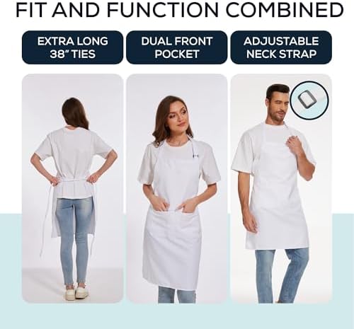 Will Well Kitchen 2 Pack Bib Apron - Image 3