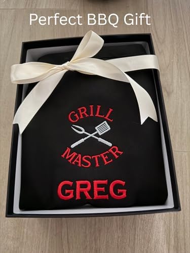 Personalized BBQ Apron with Name – Custom Embroidered Grill Apron - Image 6