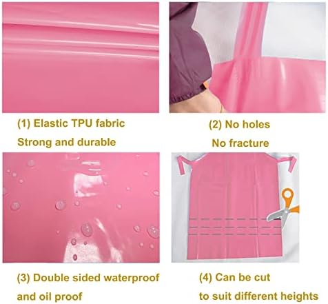ELEBOX Waterproof Oil Proof Bib Apron Utility Apron Chemical Resistant Apron - Image 6