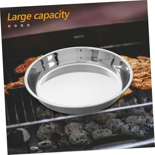 Korean Style round Stainless Steel Bbq Grill Pan Ash Catcher - Image 4