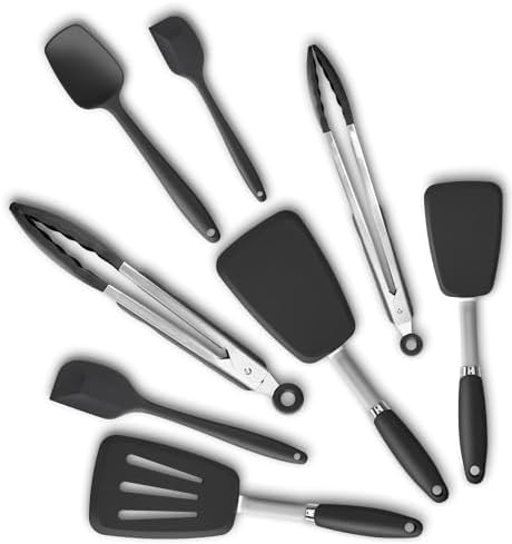 5-Piece Silicone Spatulas Set by ALLWIN-HOUSEWARE