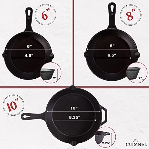 Cuisinel Cast Iron Skillets Set - Image 3