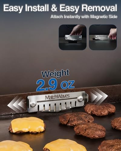 Grease Gate Blocker for Blackstone Griddle, Mesh Screen for Blocking Food from - Image 3