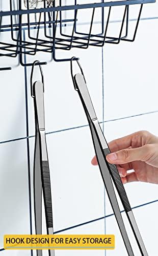 JETKONG 2 Pcs 12-Inch Food Tweezer Tongs, Stainless Steel Kitchen Tweezer - Image 4