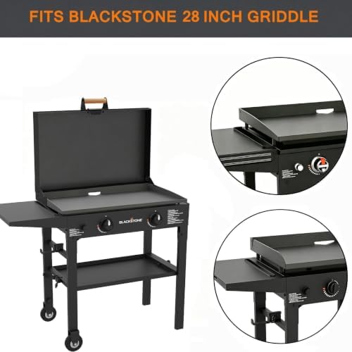 Upgraded Handle & Hinge Kit for Blackstone 28 inch Griddle Cover Lid Hinges - Image 2