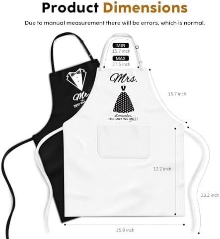 Mr & Mrs Apron Set - Image 4