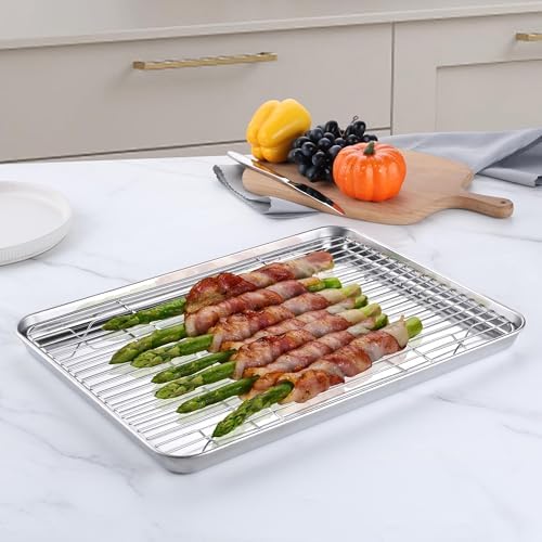 Homikit 16x12 Inch Stainless Steel Baking Sheet - Image 3