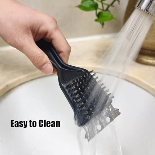 Wire Brush with Scraper for Grill Cleaning Paint Removal Rust Removal 2-Pack - Image 6