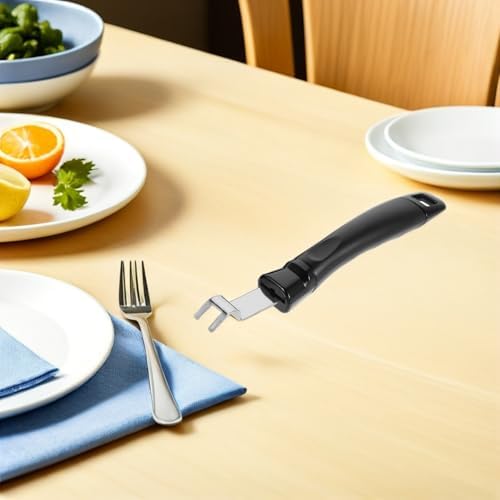 Outanaya 2pcs Grill Tray Lifter Handle, Stainless Steel Bakelite Grip Xmas - Image 6