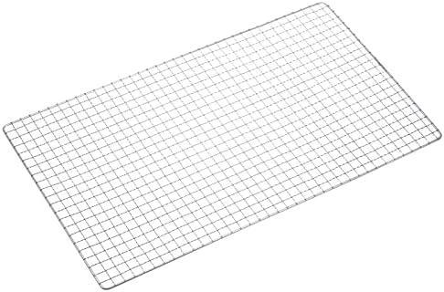 HARFINGTON Square BBQ Grill Net 29.5x50cm Stainless Steel Cross Wire Barbecue - Image 3