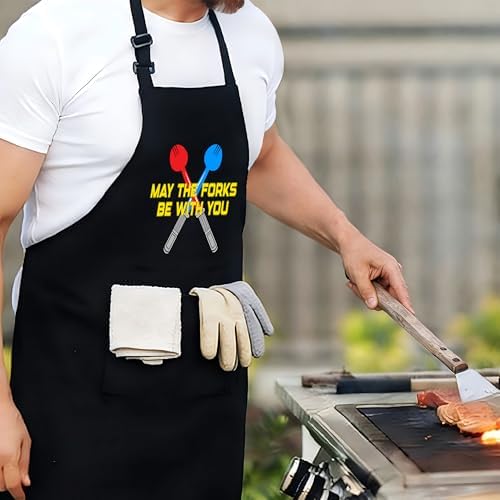 Funny Aprons For Men, Father's Fathers Day Kitchen Gifts For Dad Father Daddy - Image 3