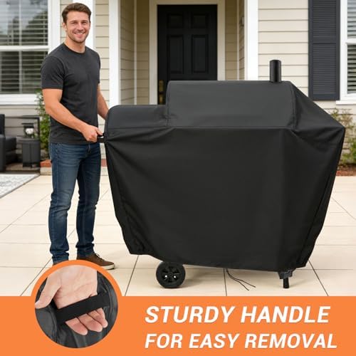 Grill Cover for Royal-Gourme-t CC1624W Barrel Charcoal Grill - Image 5