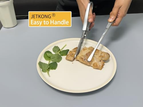 JETKONG 3 Pcs Extra Long Kitchen Tweezers 9 12 14 Inch Heavy Duty Stainless - Image 6