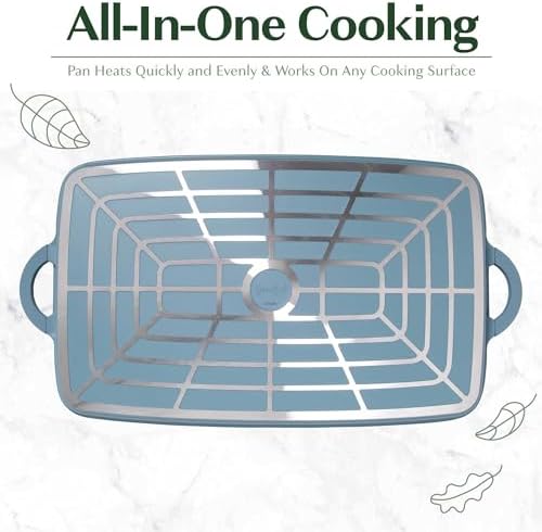 Goodful All-in-One Double Burner Griddle, Ceramic Nonstick, Durable Cast - Image 6