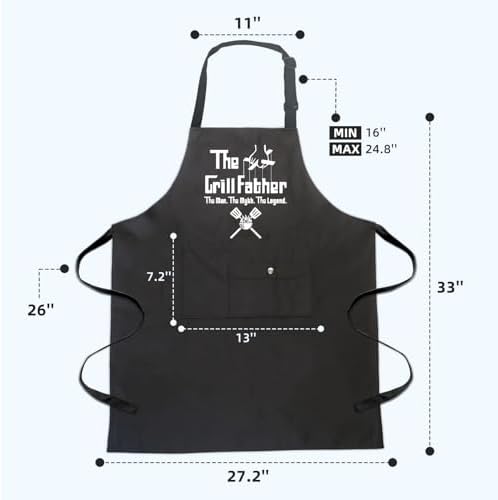 Funny Chef Apron for Men, BBQ Dad Aprons for men - Image 6
