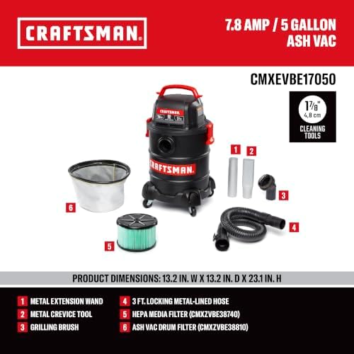CRAFTSMAN CMXEVBE17050 5 Gallon 7.8 Amp Ash and Grilling Vacuum - Image 3