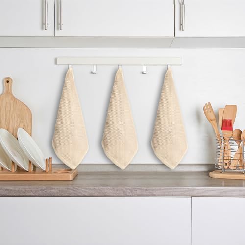 100% Cotton Waffle Weave Kitchen Dish Cloths, Ultra Soft Absorbent Quick Drying - Image 2