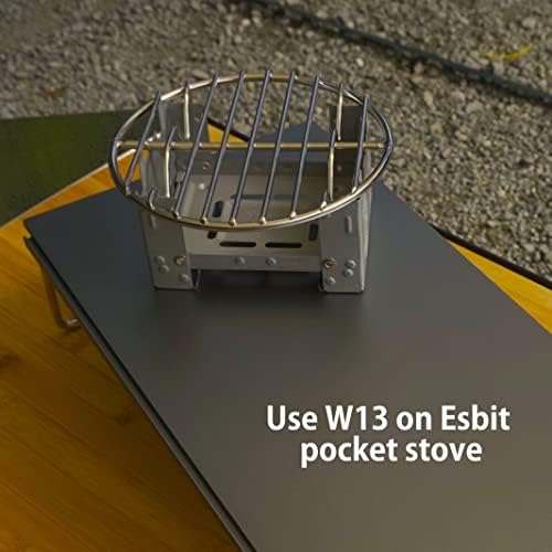 CAMPINGMOON φ4.9-inch Round Stainless Steel Cooking Grid Grill Fits - Image 5