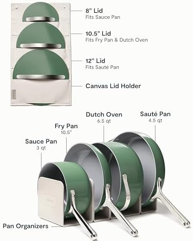 Caraway 12-Piece Non-Stick Ceramic Cookware Set - Image 3