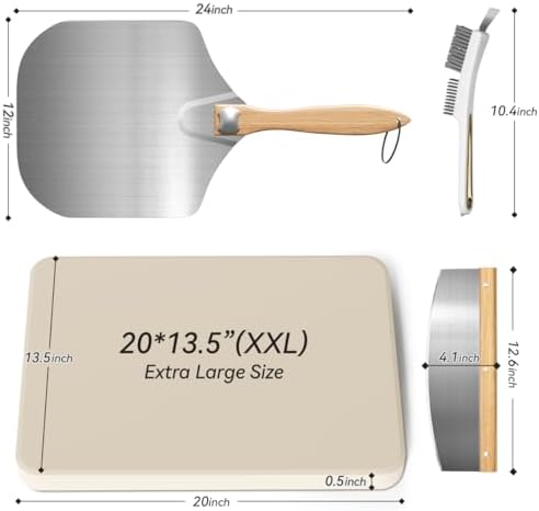 Gyreuni 20''Pizza Stone for Oven and Grill - Image 2