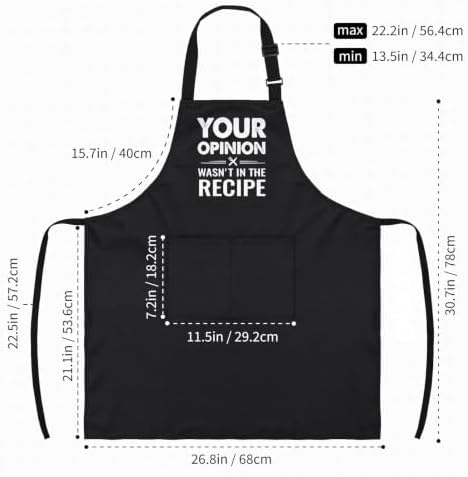 SteadStyle Funny Black Cooking Aprons - Image 7