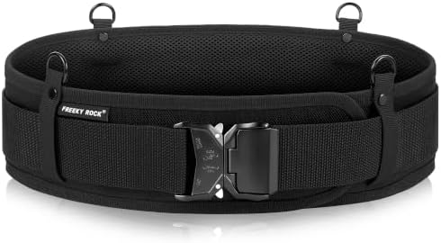 Padded Tool Belt for Men with D Ring, Suit for Waist 35.5"-47.2" by FREEKYROCK