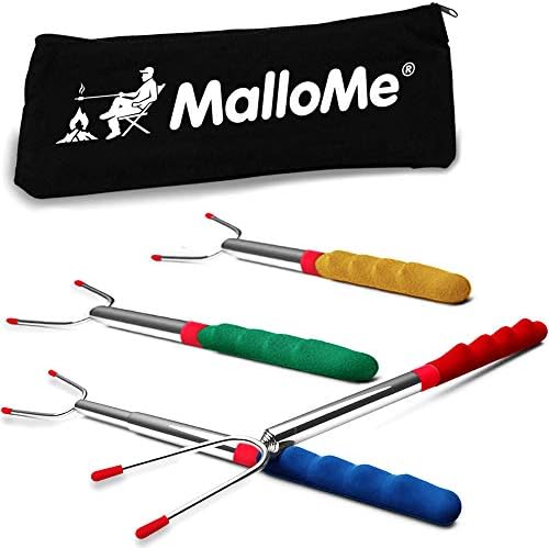 MalloMe Smores Sticks for Fire Pit 45 inch Extra Long by MalloMe