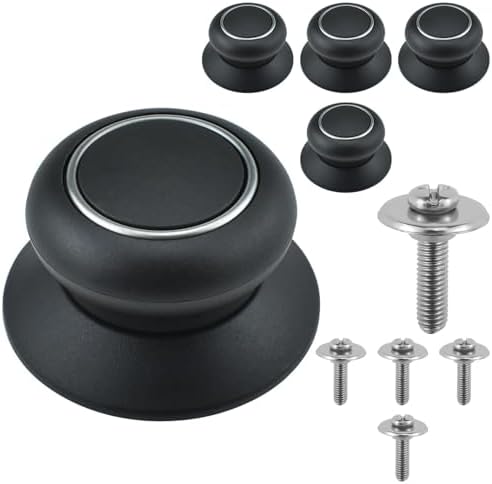 5Pcs Pot Lid Replacement Knobs, Universal Bakelite Heat Resistant Cover by MARRTEUM