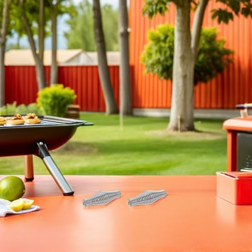 2pcs Bbq Door Handle Stainless Steel Spring Grip - Image 6