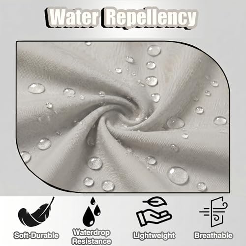 TOSHE Waist Apron 3 Pockets Waterdrop Resistant Cotton Server - Image 5