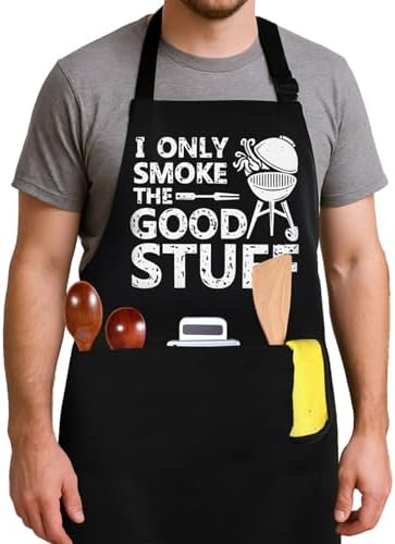 Funny BBQ Aprons for Men, BBQ Aprons Cooking Grilling Apron by Unknown