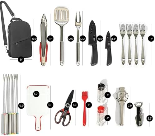 23 Pcs Camping Cooking Utensil Set, Camp Kitchen Set - Image 4