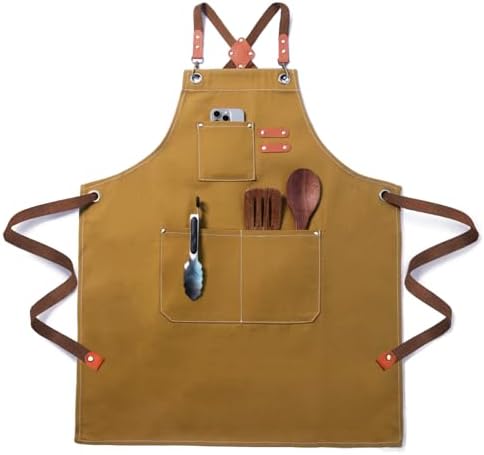 Chef Cotton Canvas Apron for Men Women by Unknown