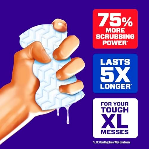 Mr. Clean Magic Eraser Sponge, All Purpose Cleaner, Long Lasting Cleaning - Image 3