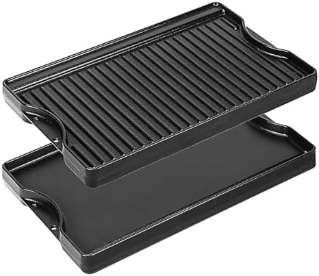 Utheer Nonstick Reversible Cast Iron Griddle 16.5" x 10.5" by Utheer