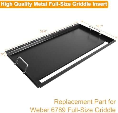 Full Size Griddle for Weber Genesis II 400 Series Nonstick Flat Top Grill Plate - Image 2