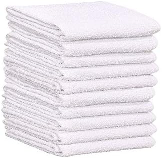 GOLD TEXTILES 36 PC New Cotton Blend White Restaurant Bar Mops Kitchen Towels - Image 5