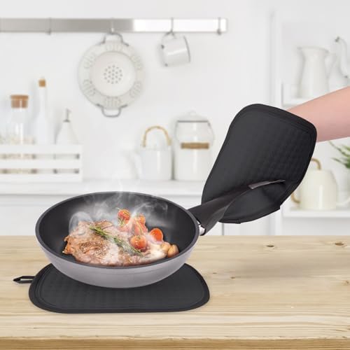 2PCS Silicone Pot Holders, Oven Mitts Heat Resistant Hot Pads - Image 6